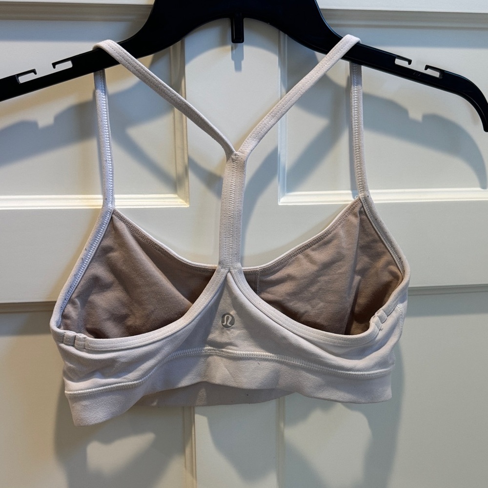 lululemon athletica White Strappy T-Back Sports Bra